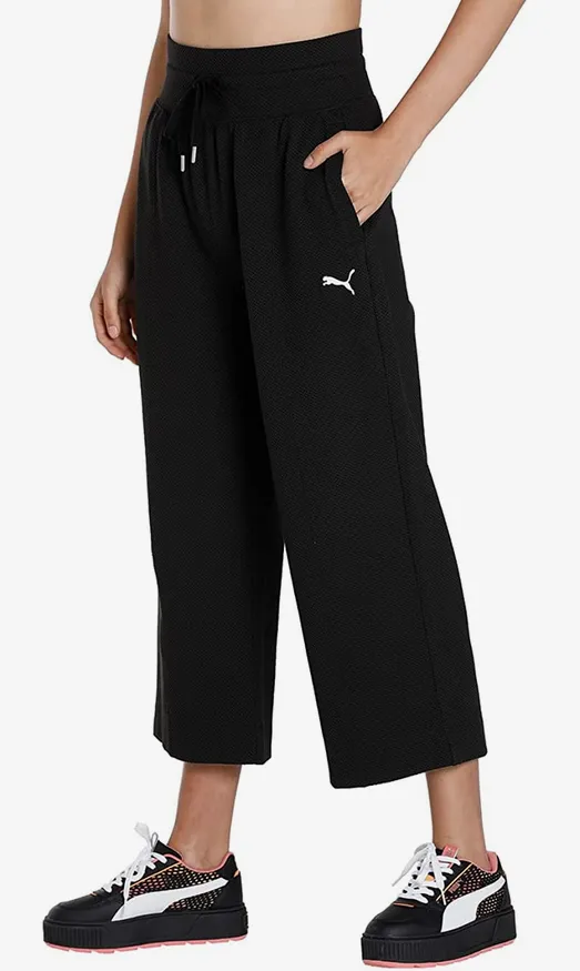 Puma Pantalone sportivo da donna a sigaretta Her Straight 673113-01 nero Chafe Free Construction Eyewear