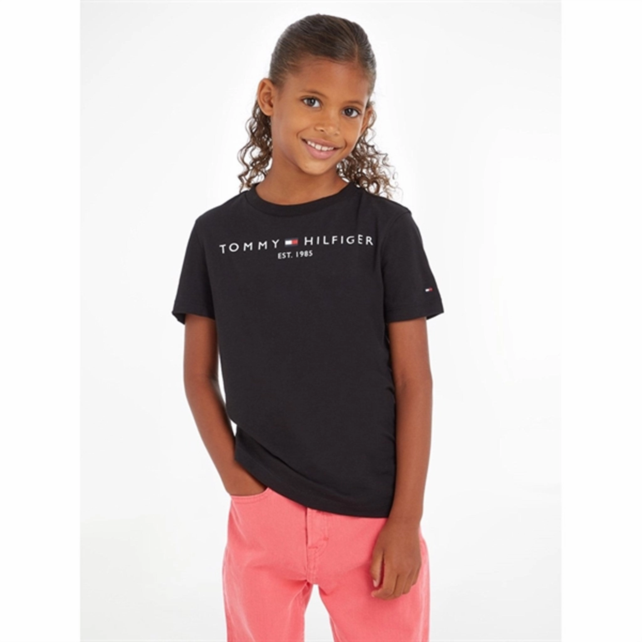 Tommy Hilfiger Essential T-Shirt Black Active Look Comfortable Piece