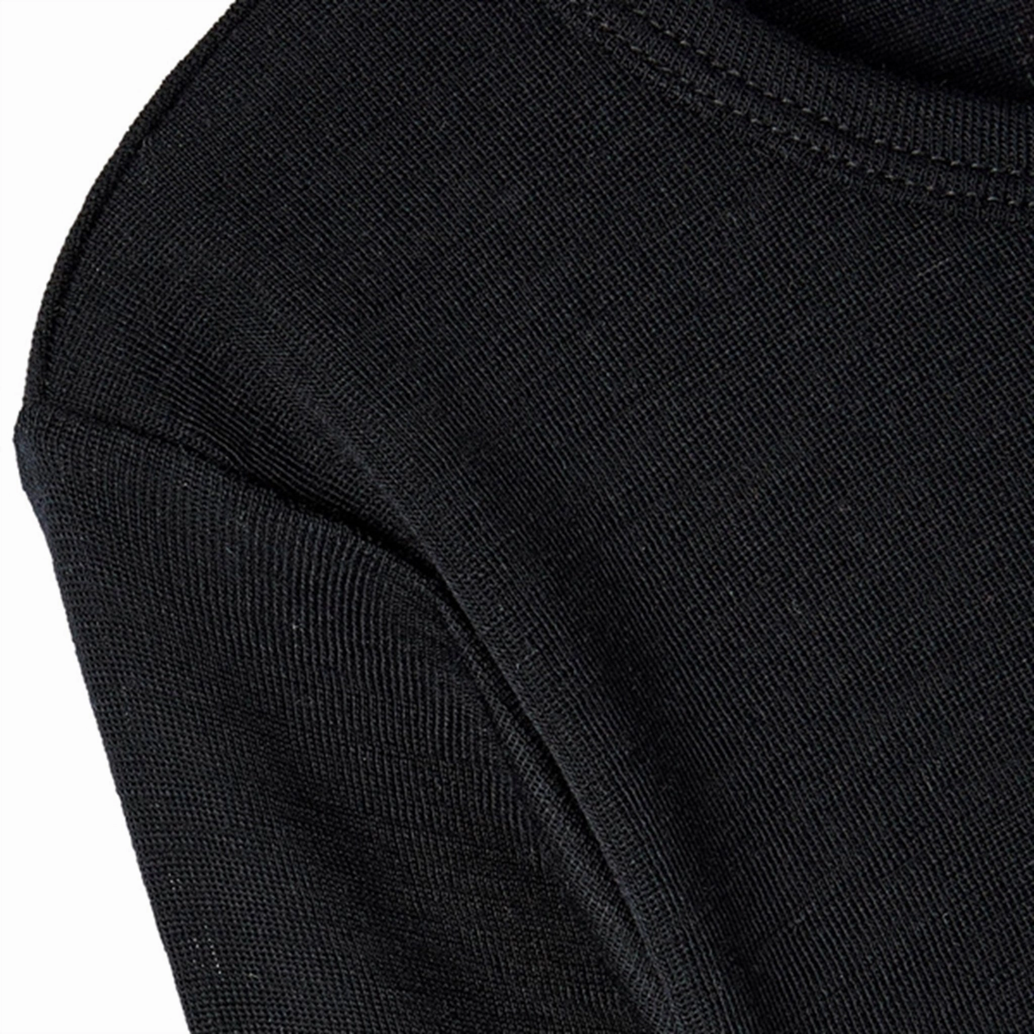 Teen Fashion Subtle design Name it Black Wang Wool Rib Blouse