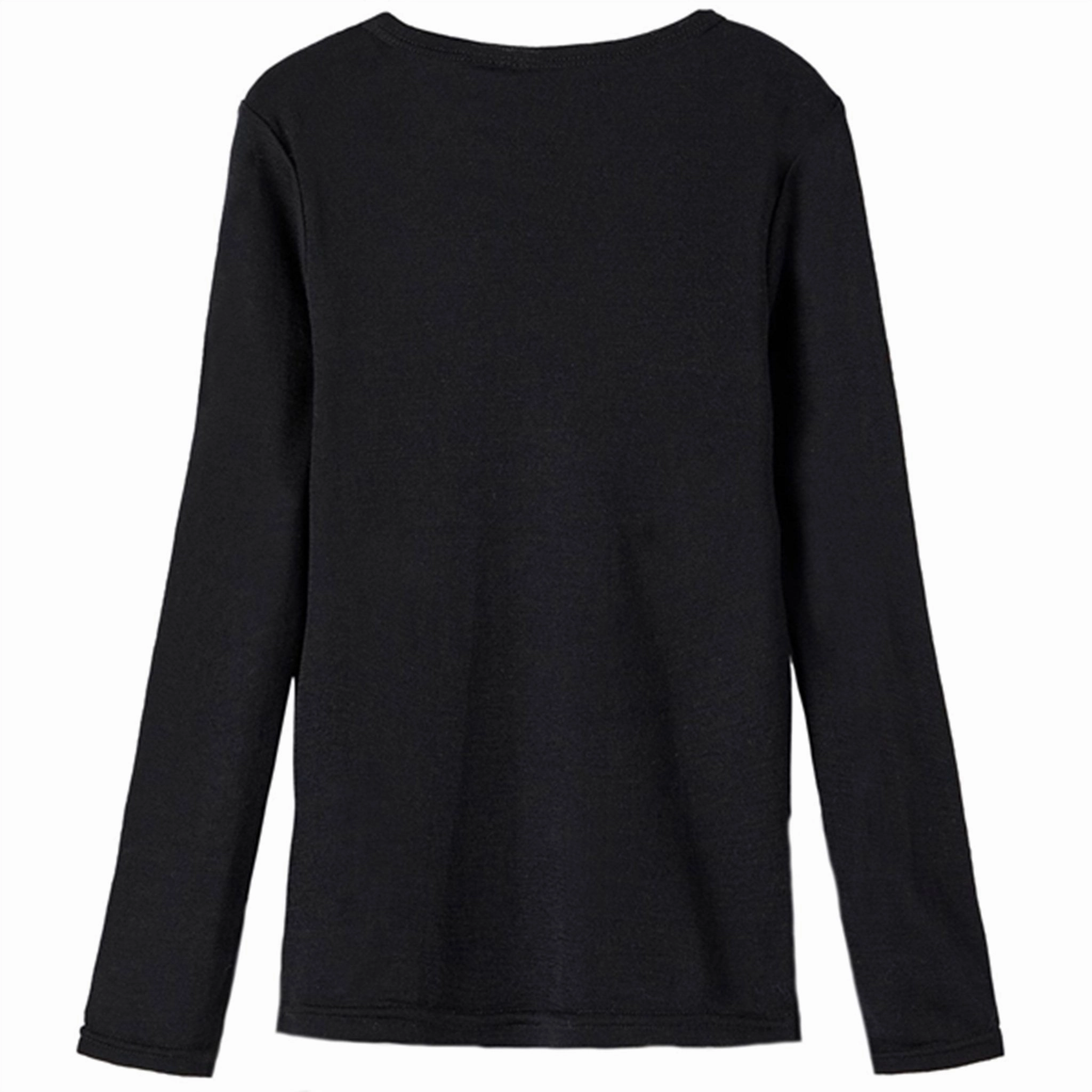 Name it Black Wang Wool Rib Blouse Contemporary Look