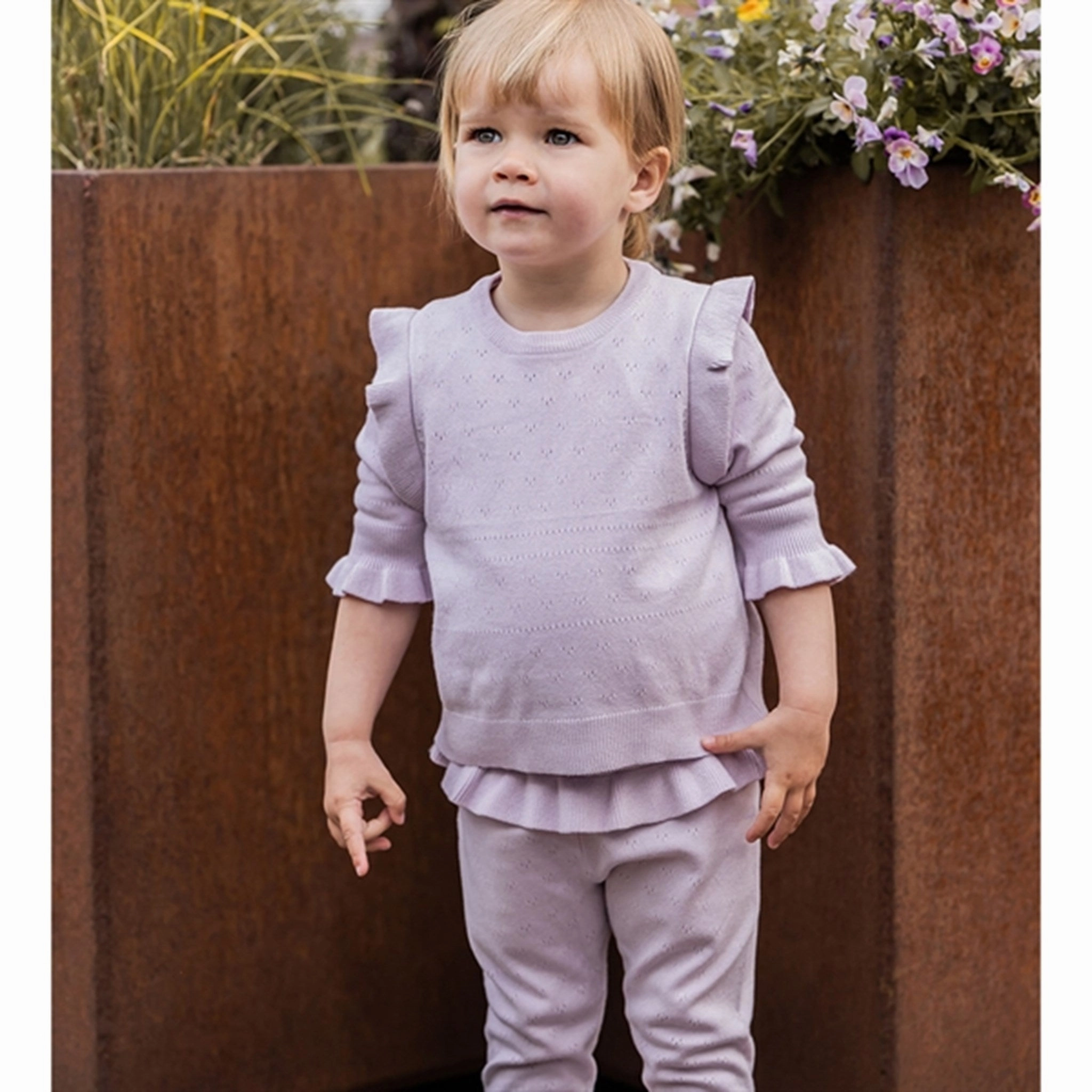 Unisex style Streetwear Fliink Lavender Fog Fame T-shirt