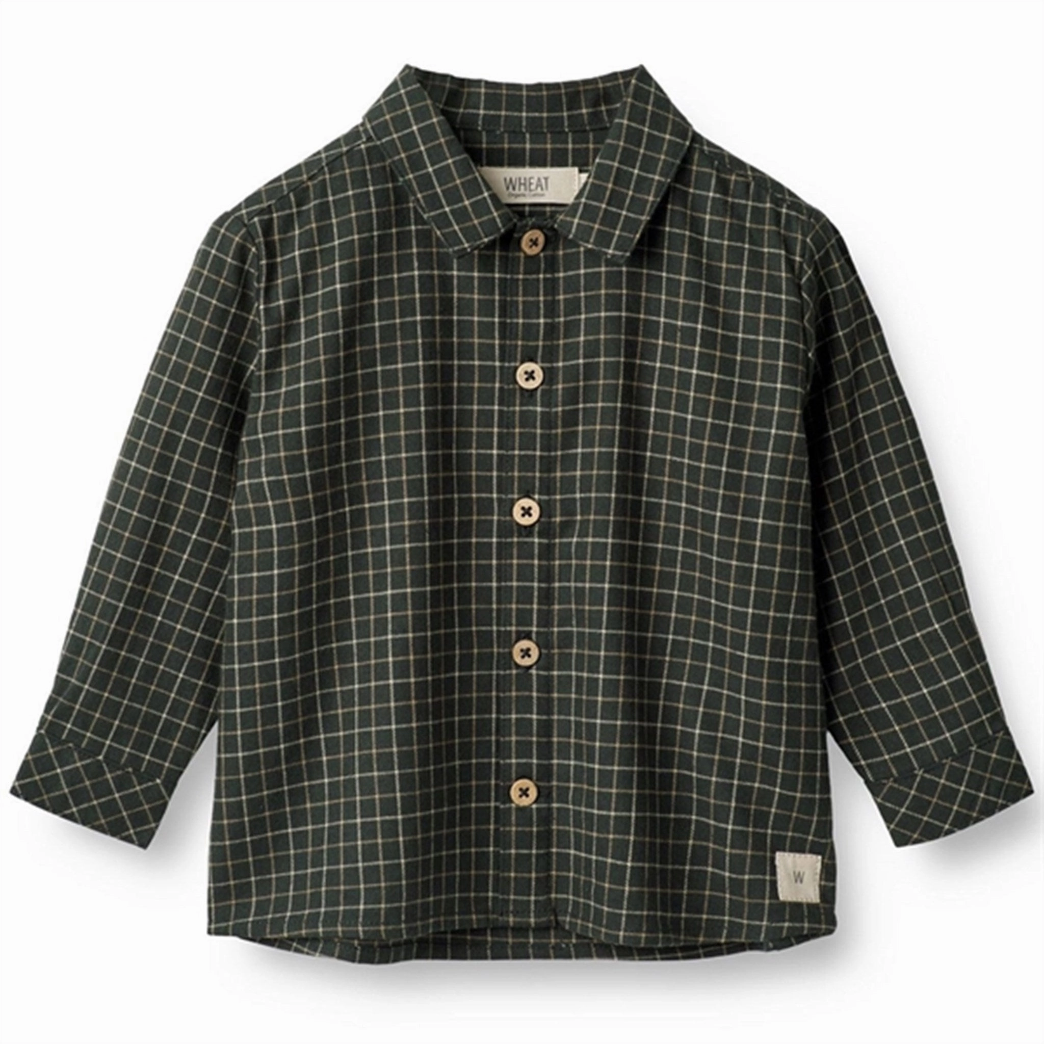 family gathering UV Protection Wheat Black Coal Check Shirt Oscar