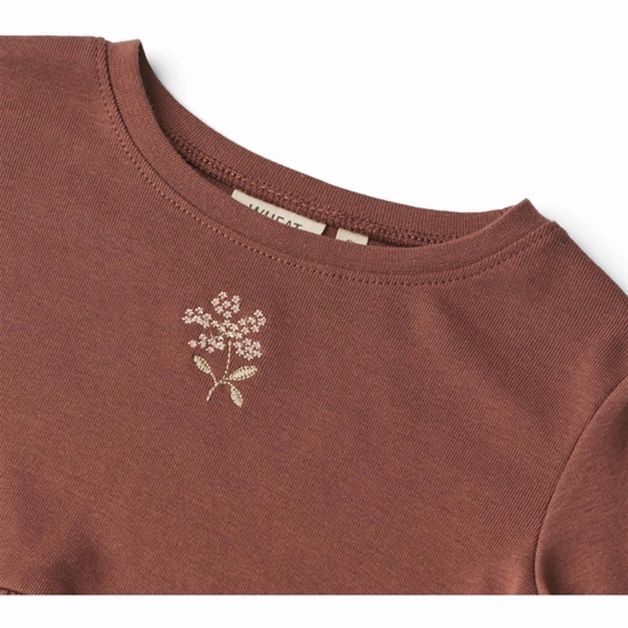 Structured Collar Wheat Plum Rose Blouse Marcia Embroidery