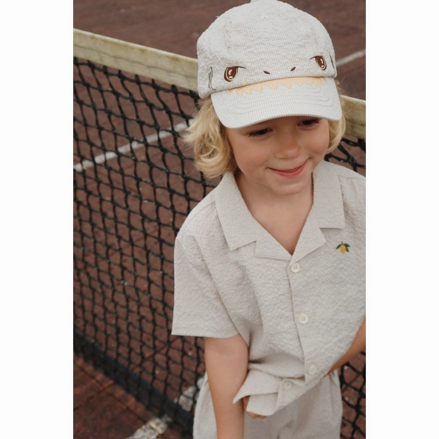 Konges Sl?jd Quarry Stripe Elliot Ss Shirt Gots Pre Shrunk Cotton Blend