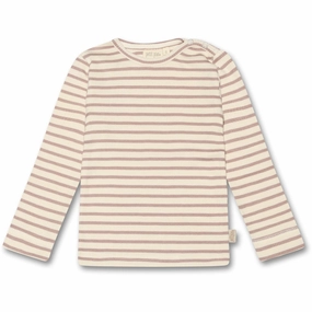 Petit Piao Rose Fawn Blouse Modal Striped Camping Essential Sustainable Material