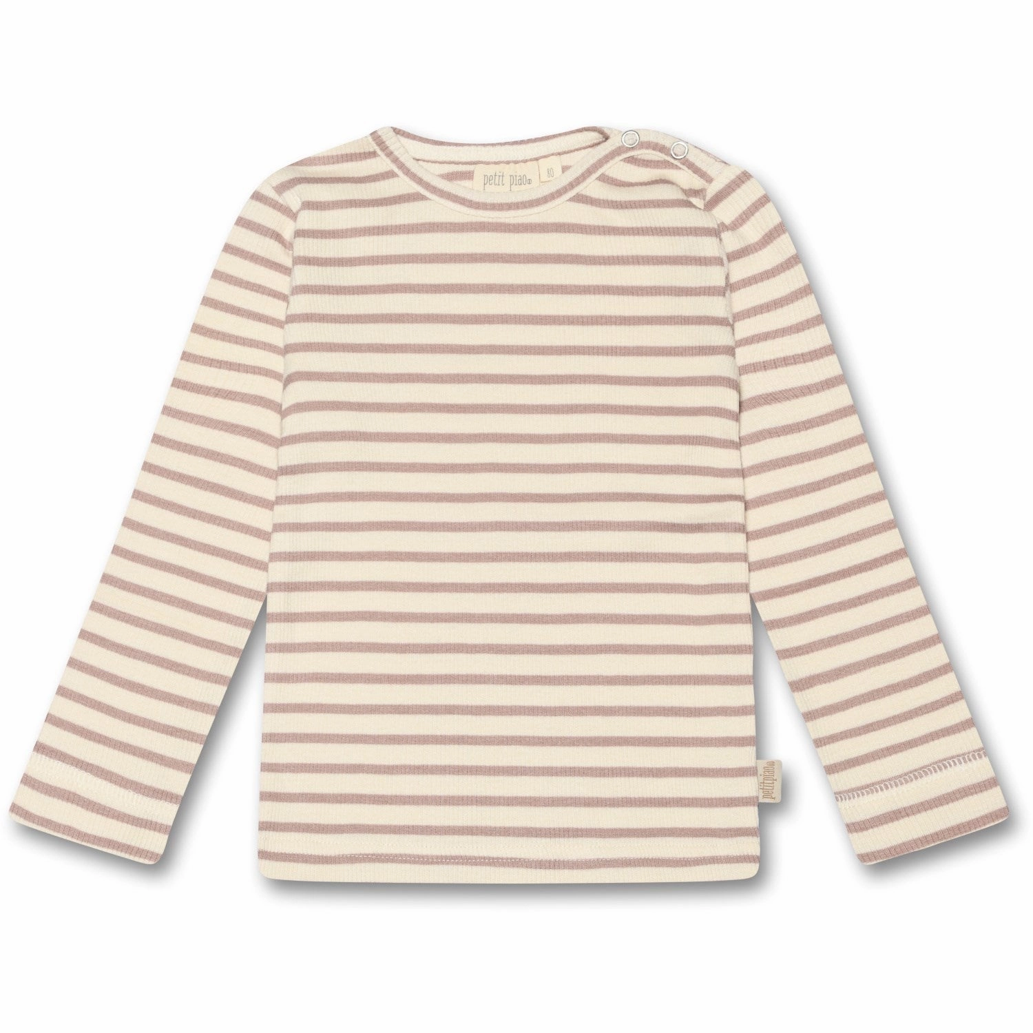 Petit Piao Rose Fawn Blouse Modal Striped Camping Essential Sustainable Material