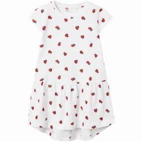 Name It Bright White Ladybugs Vigga Capsl Dress Noos Timeless elegance Daytime Fit
