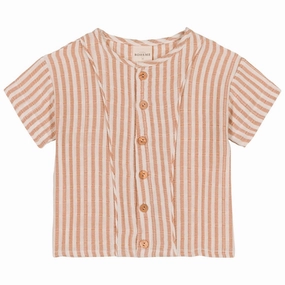 Casual Sophistication Studio Boheme Shirt Thelme Biscuit Stripes