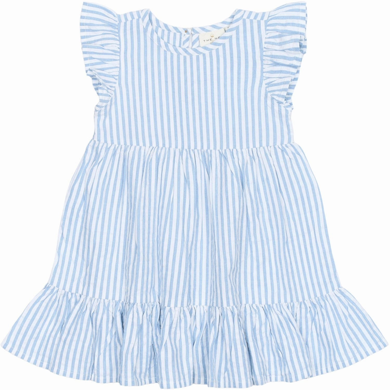 THE NEW Siblings X Luksusbaby Blue Fog Striped Ojo Dress City Rhythm