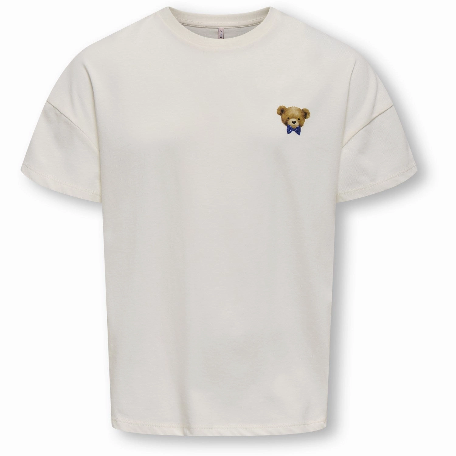 LayeredHemDetails Layered Hem Detail kids ONLY Cloud Dancer Teddy Blue Glitter Rosita Oversize T-Shirt