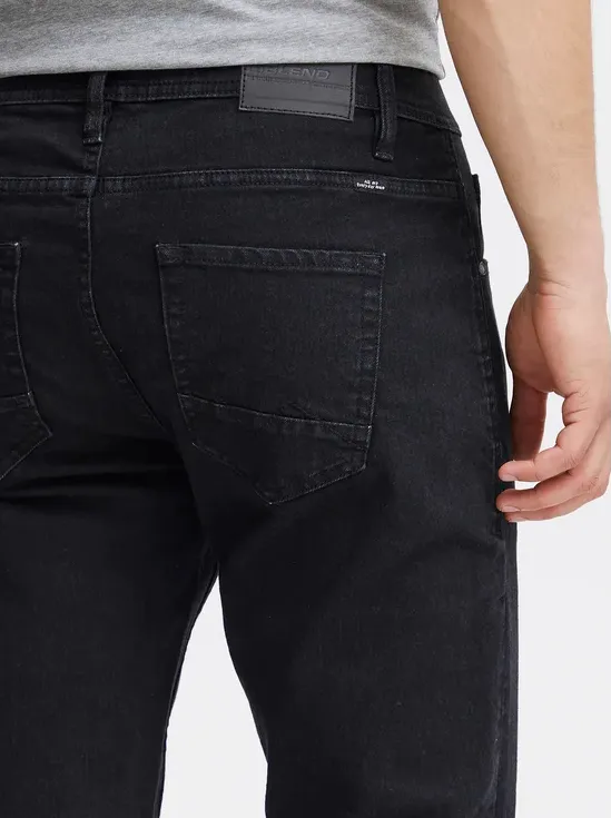 Basic Stretch Blend Pantalone jeans da uomo con gambe strette Twister 20715705 200297 nero