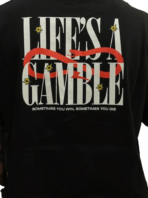 Active Outfit Style Propaganda maglietta manica corta da uomo Roulette 23SSPRTS639 nero