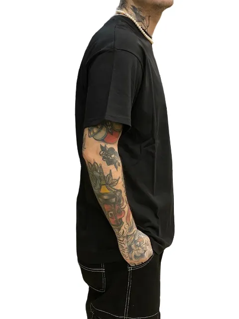 Propaganda maglietta manica corta da uomo Roulette 23SSPRTS639 nero Soft and Stylish warm weather