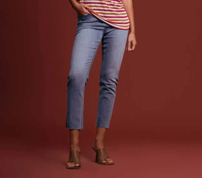 Griffai pantalone jeans da donna Mam lavaggio medio DGP3257 denim Classy Fit