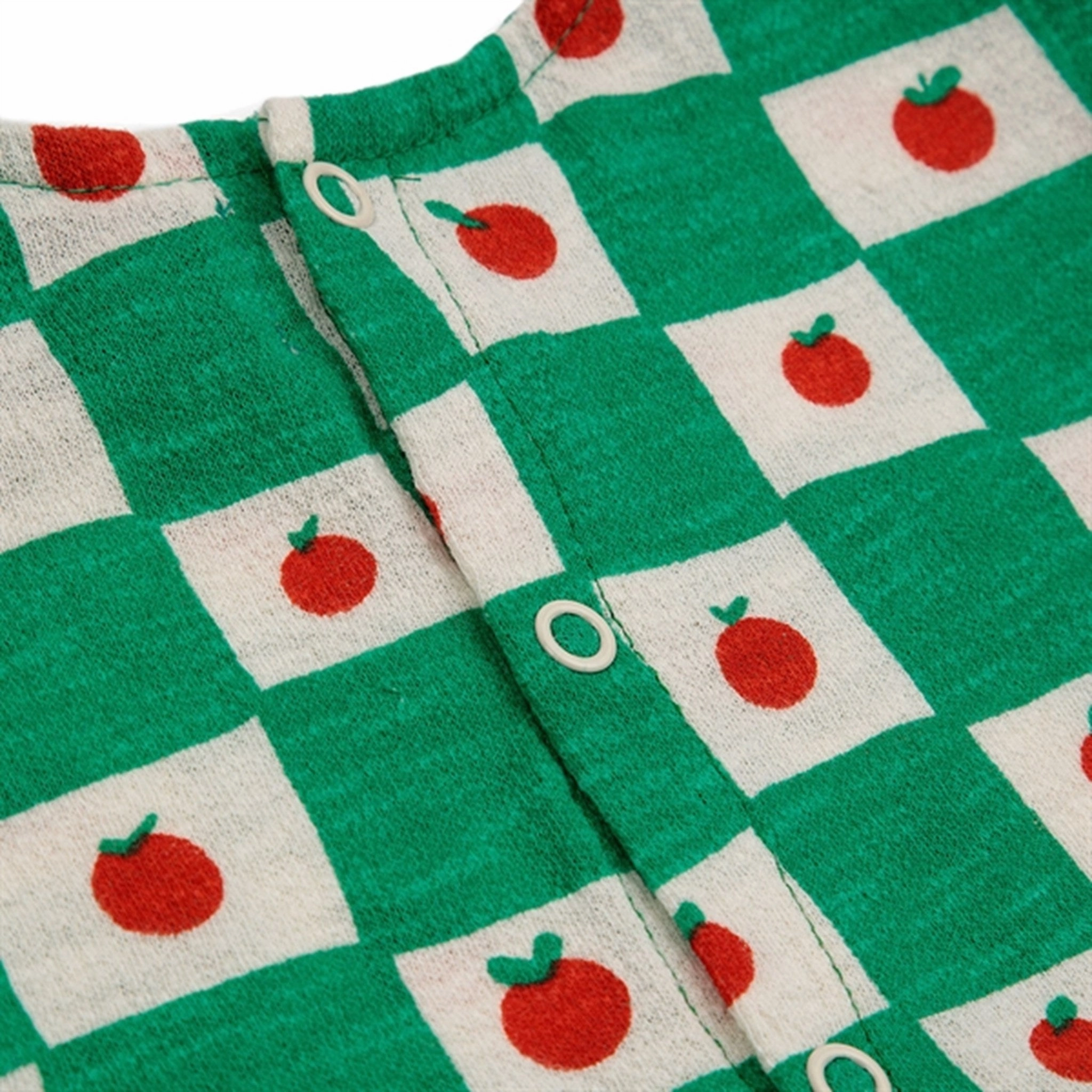 Hot Kids Bobo Choses Baby Tomato All Over Overall Sleeveless Offwhite