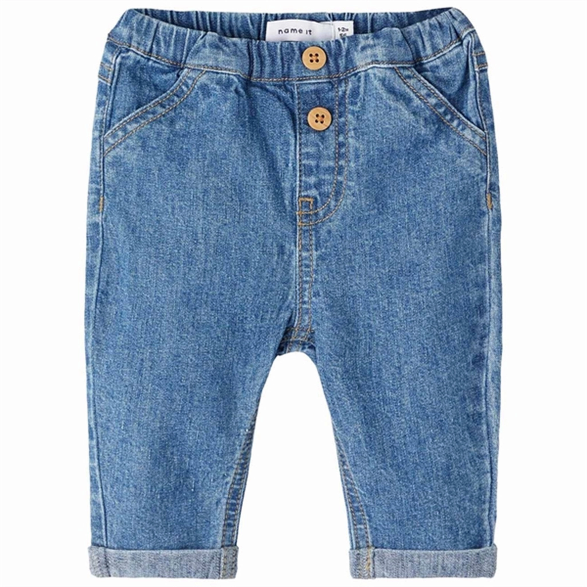 Name it Dark Blue Denim Ben Carrot Jeans Heavy Duty Zipper Mechanism