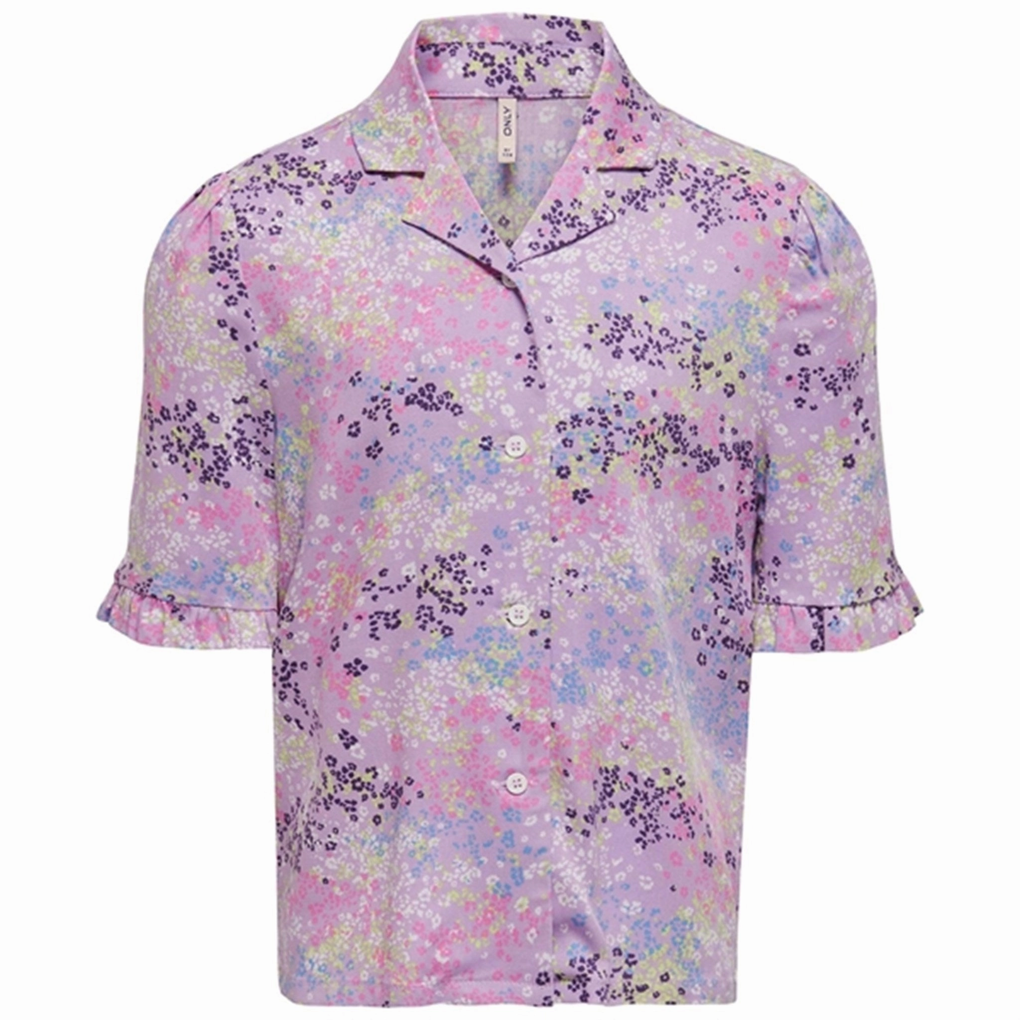 Handcrafted Detail family gathering Kids ONLY Purple Rose w. Wild Ditsy Anna Shirt