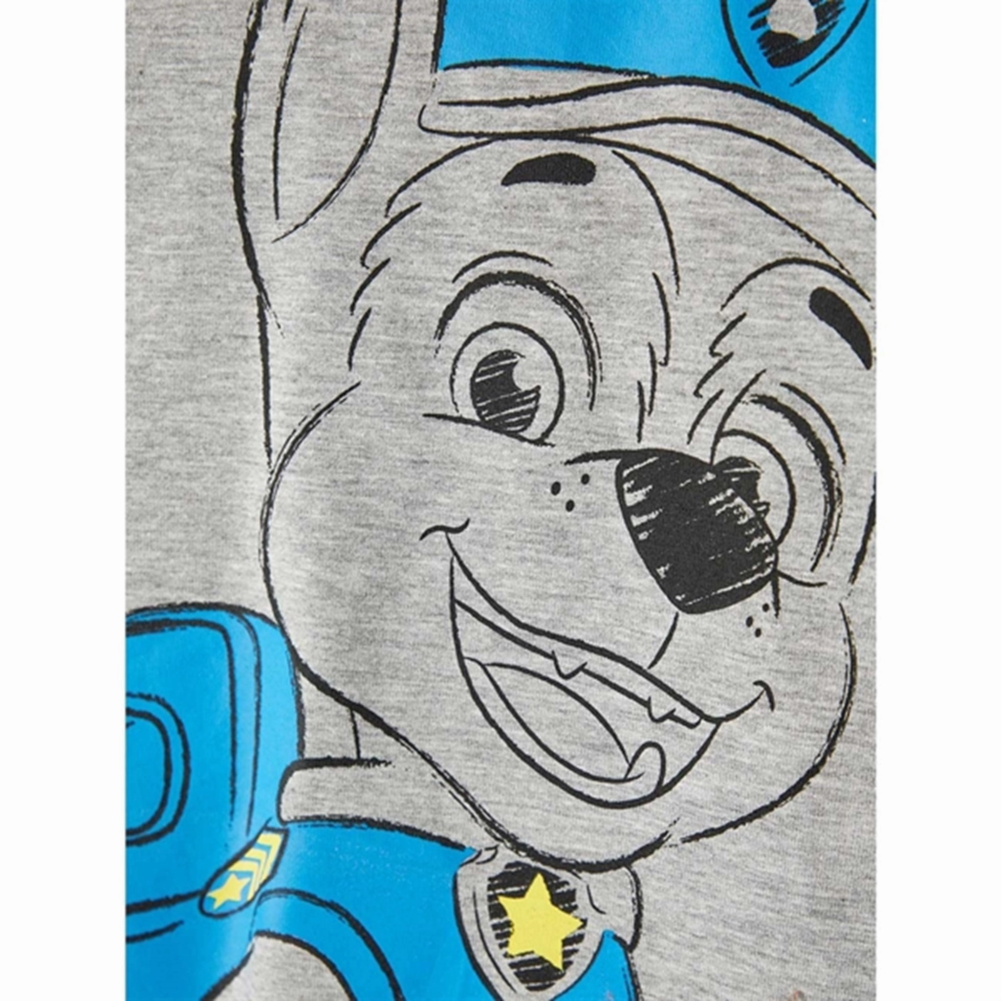 Stretch Material Neutral Tone Name it Grey Melange Junas Paw Patrol Blouse