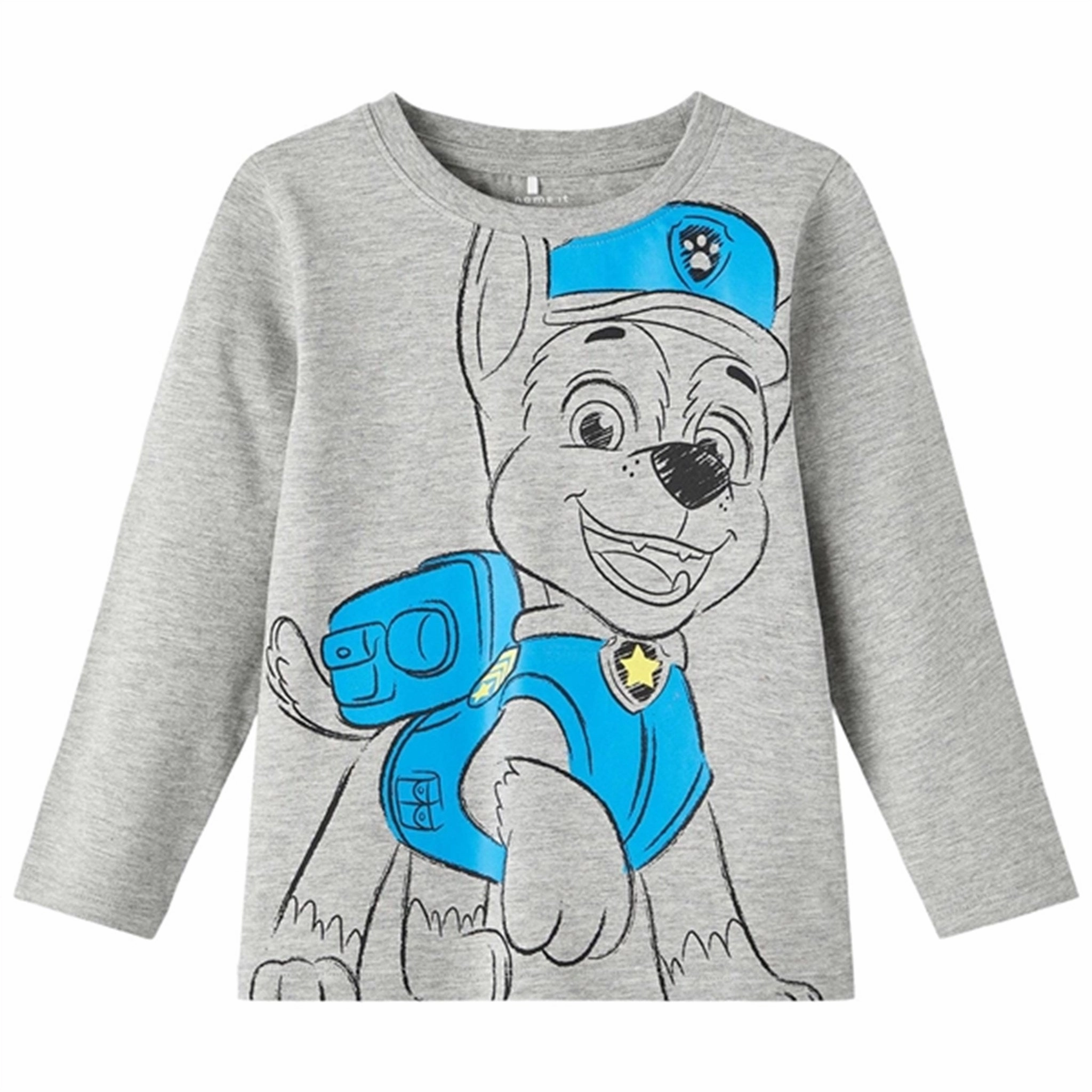 Name it Grey Melange Junas Paw Patrol Blouse Roll-Up Sleeve