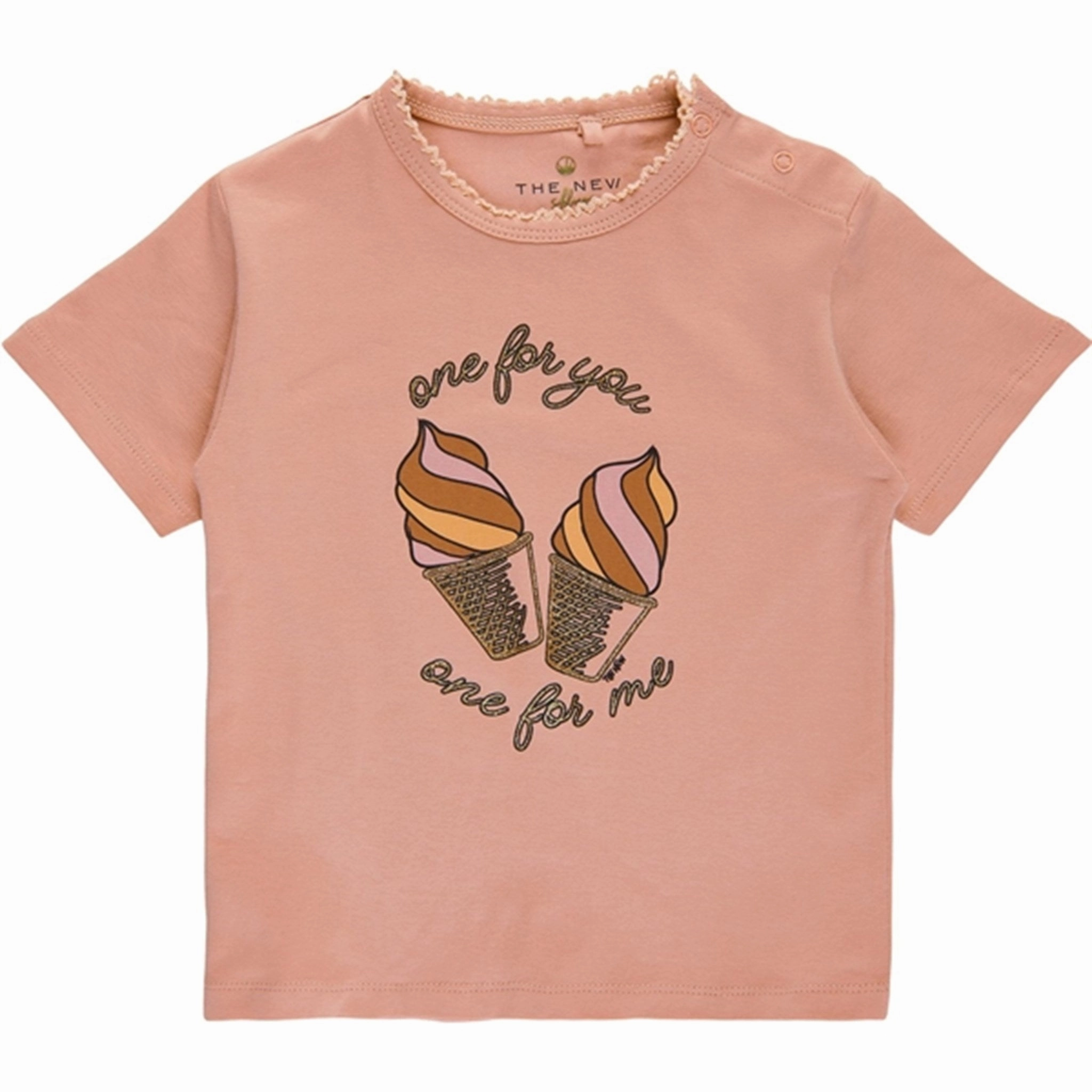 THE NEW Siblings Peach Beige Ginnie T-shirt Low carbon footprint