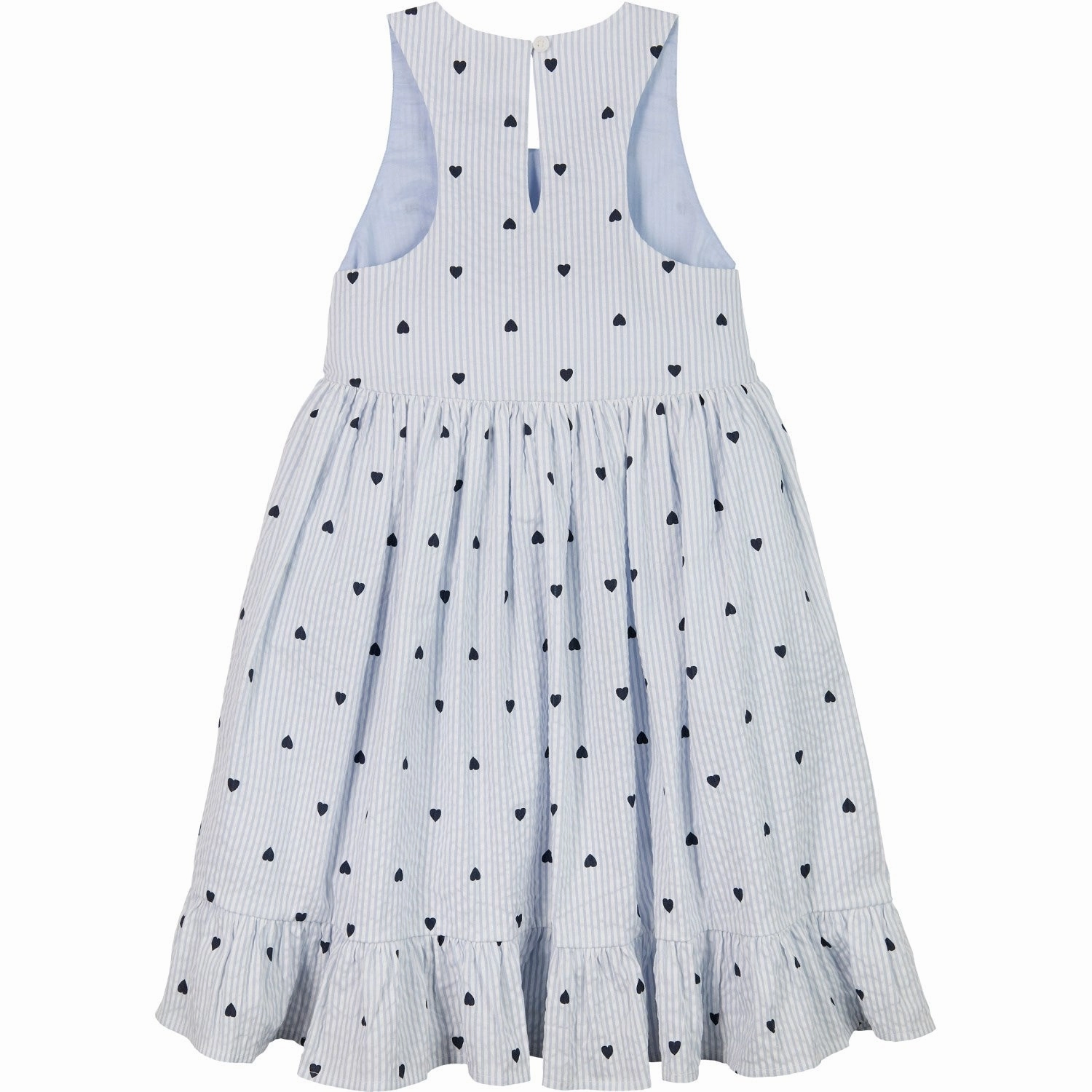 Tommy Hilfiger Breezy Blue Stripes Aop Seersucker Dress UVProtectiveLayer Soft Layering