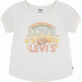 Levi's Gardenia Double Cuff Tee Chic And Comfortable