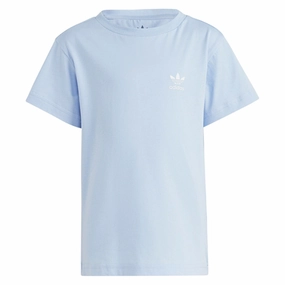 adidas Originals Light Blue T-Shirt Geometric Print