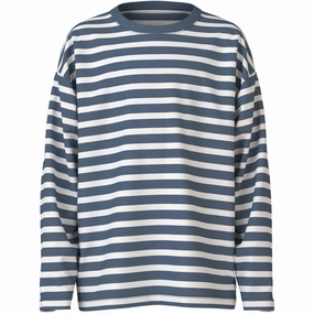 Tuckable Hem Gradient effect Name It China Blue Vaksel Blouse