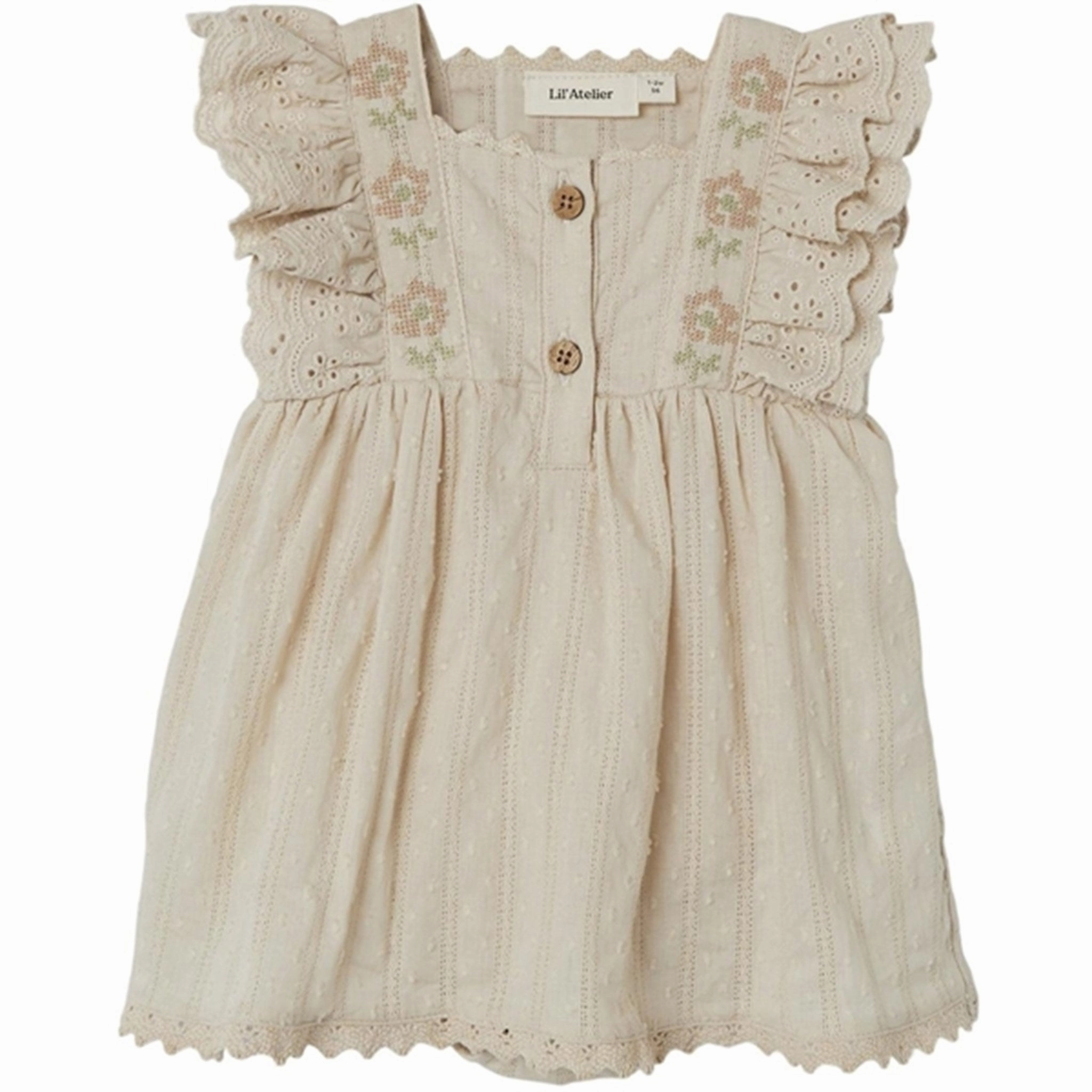 Lightweight Comfort Hidden-Pocket Lil'Atelier Sandshell Fannie Body Dress