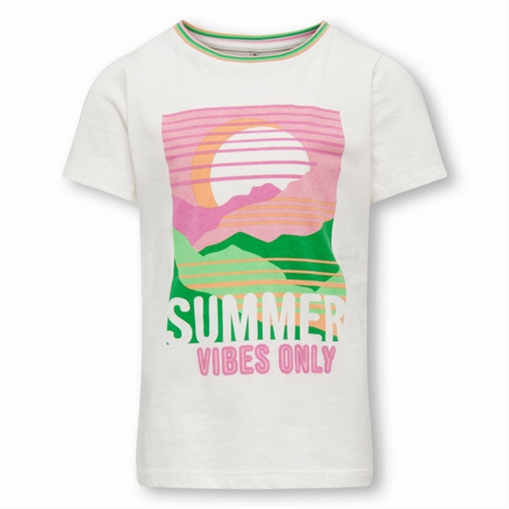 Trendy Vibes Wear Kids ONLY Cloud Dancer Julie Fit Summer T-Shirt