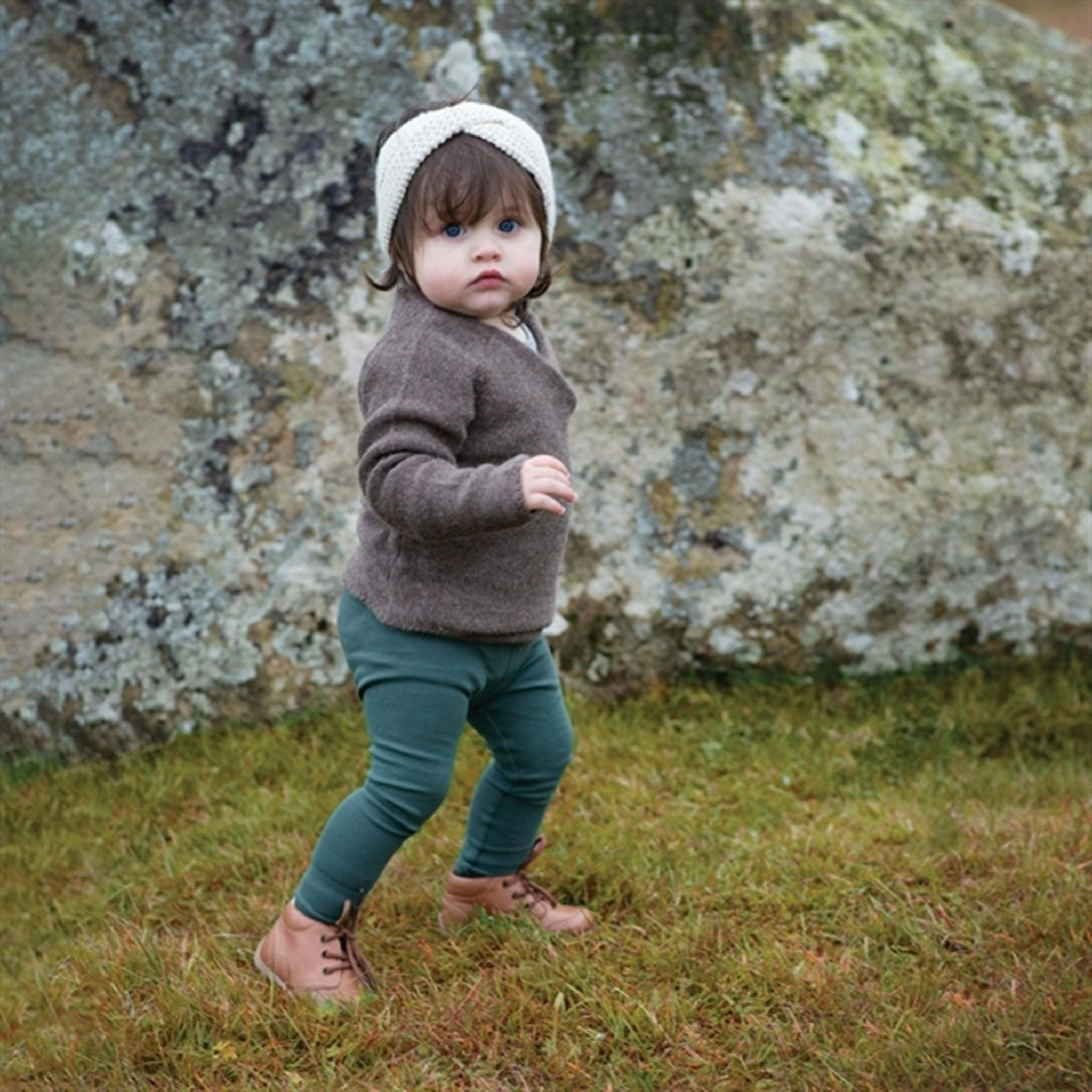 Minimalisma Koala Wrap Blouse Brown Sheep Lightweight Construction Anti Pill Technology