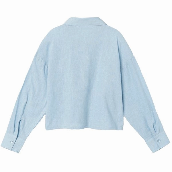 Year-Round Wear Name it Chambray Blue Falinnen Shirt