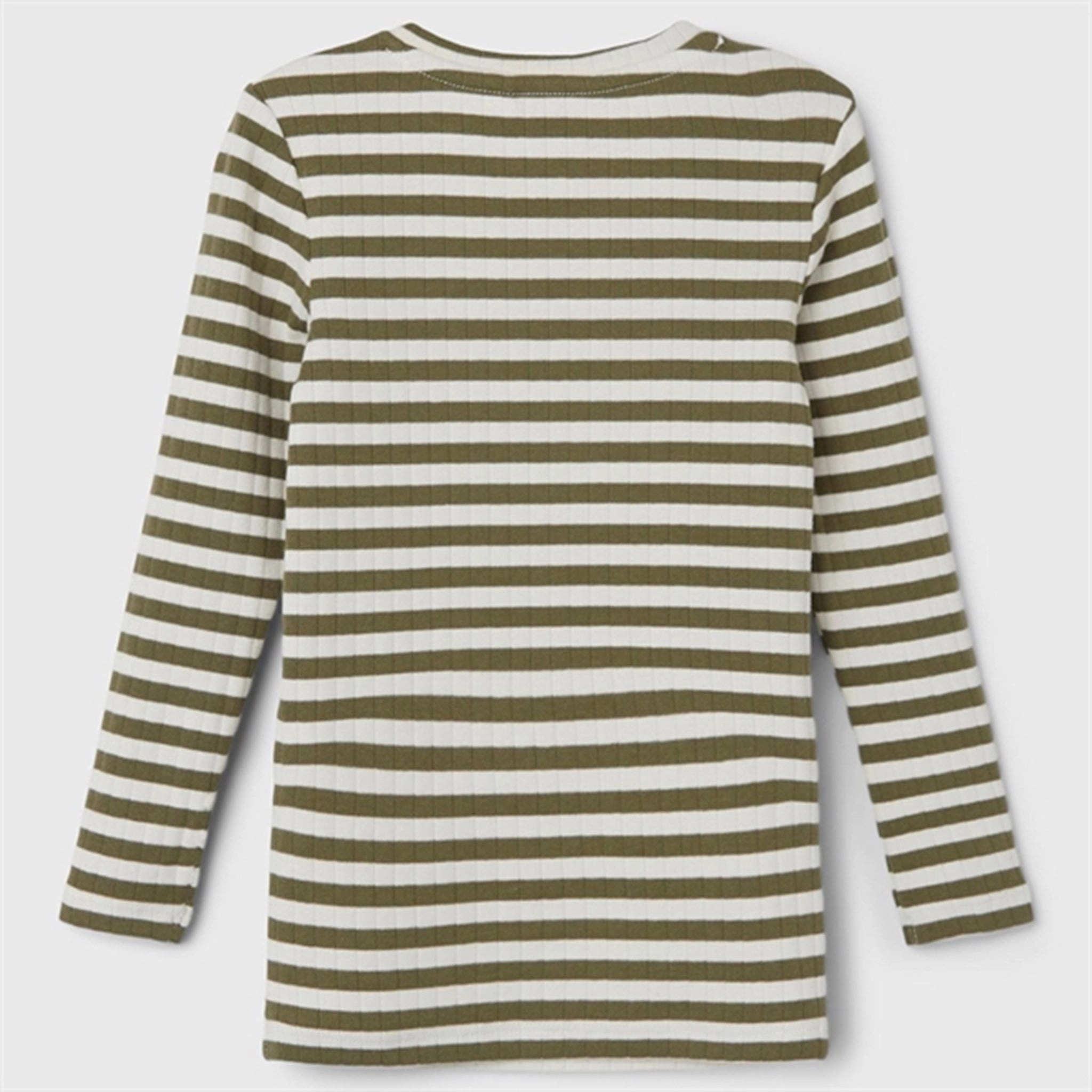 Name it Deep Lichen Green Suraja Slim Blouse Stripe Noos Winter Fashion