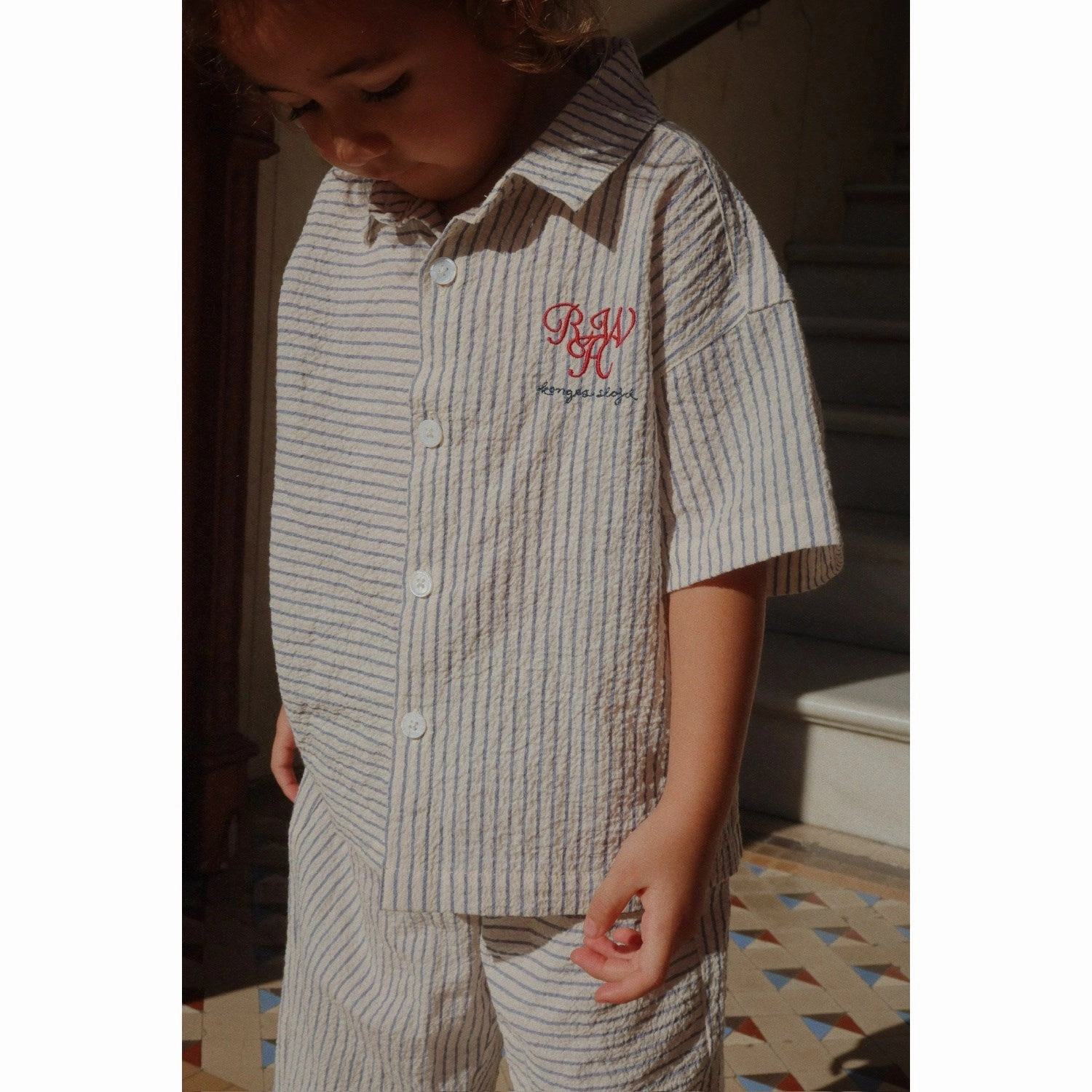 Konges Sl?jd Stripe Bluie RHW X KS Duo Shirt Gots Wrinkle-Free