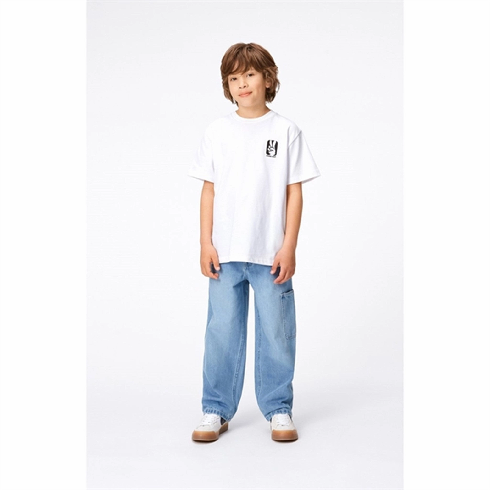 Molo Lightblue Denim Archer Pants Light material Relaxed Mood