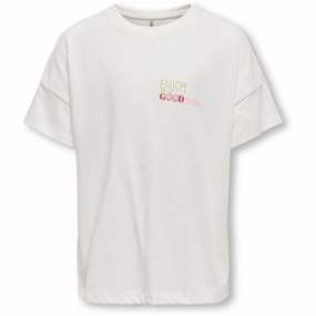 kids ONLY Cloud Dancer Sun Lia Life Oversize Printed T-Shirt ethical Breathable wear