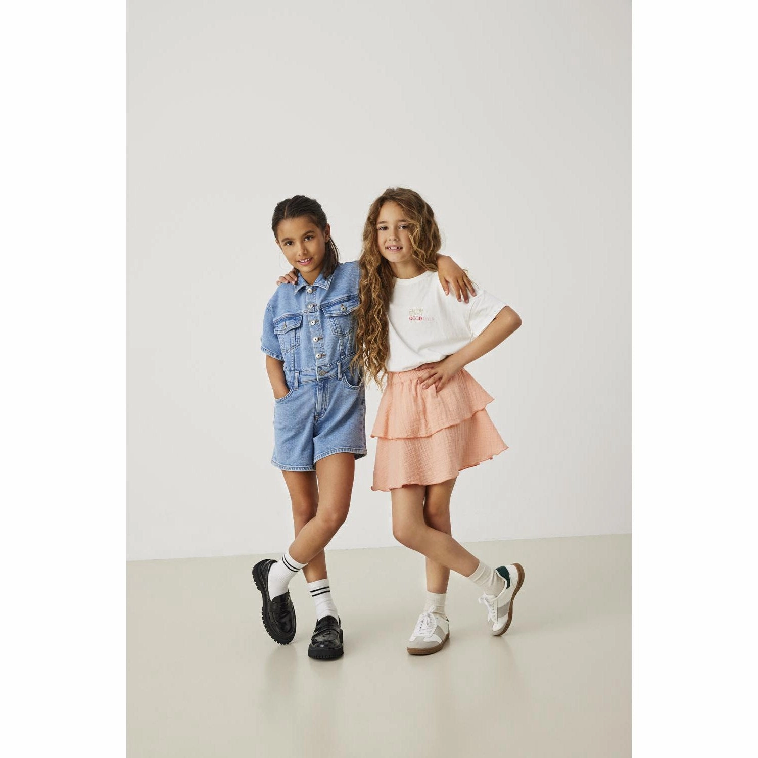 Flexible Neckband kids ONLY Cloud Dancer Sun Lia Life Oversize Printed T-Shirt