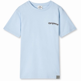 Quick Fit All-Season Comfort Wear Mads N?rgaard Cashmere Blue Printed Tee Thorlino Tee