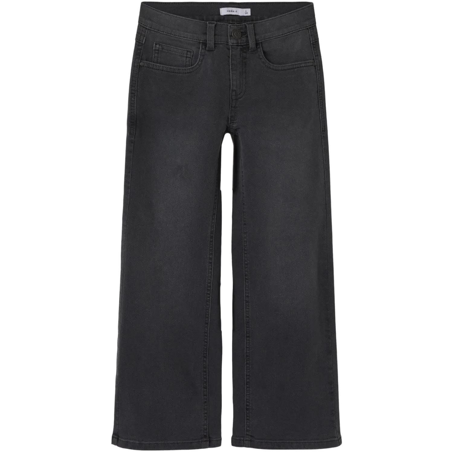 Name It Dark Grey Denim Nkfrose Wide Jeans 8808-Dt Tb Music Event Picnic Style