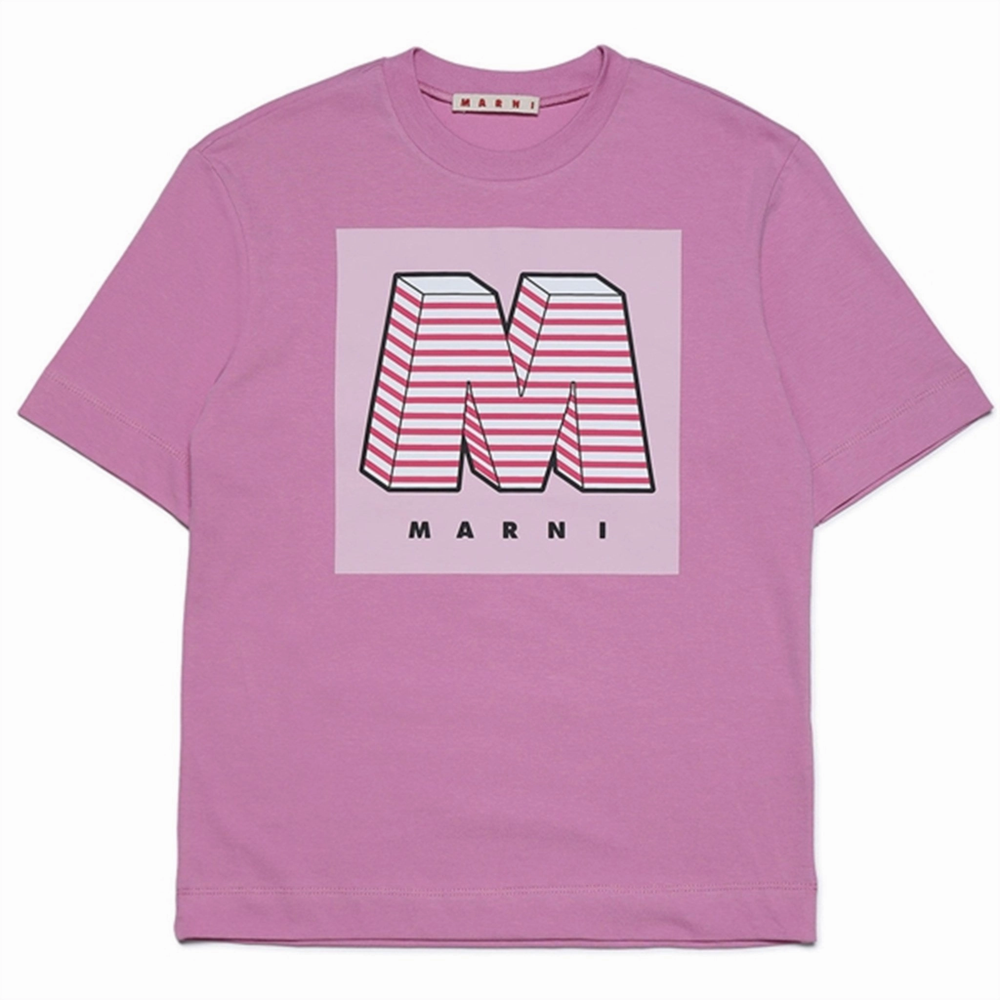 Marni Crocus Flower T-shirt BiodegradableMaterial