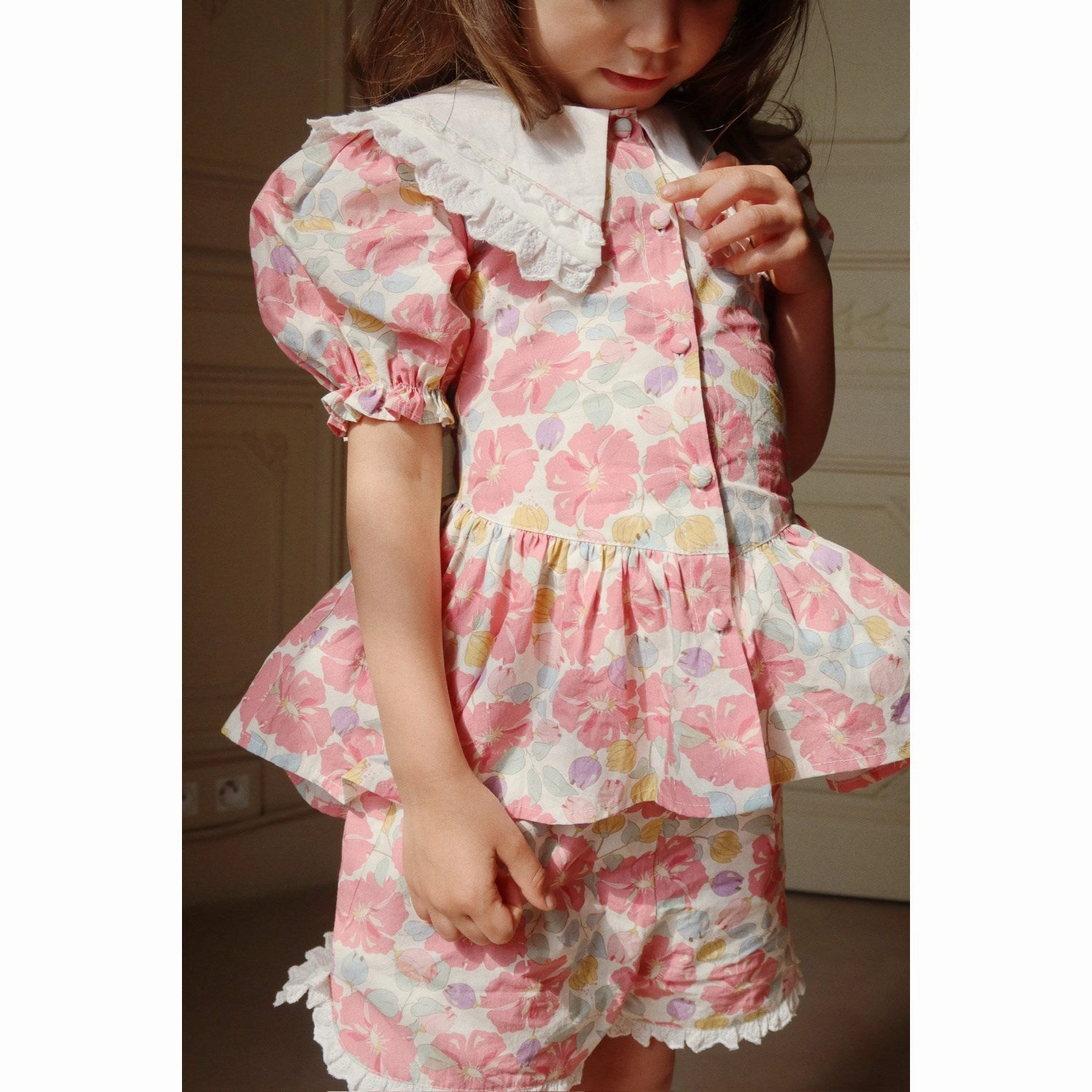 Konges Sl?jd Fleur Anglaise Coeur Collar Shirt Gots Ombre look