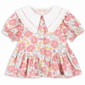 Konges Sl?jd Fleur Anglaise Coeur Collar Shirt Gots Performance Fabric