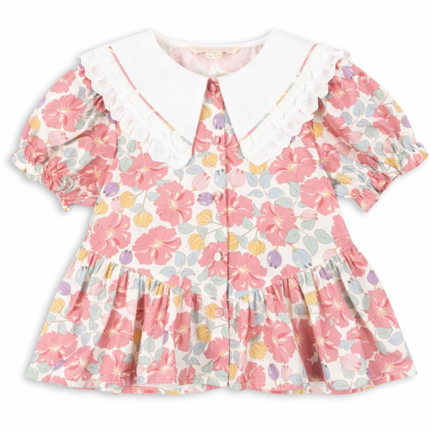 Konges Sl?jd Fleur Anglaise Coeur Collar Shirt Gots Performance Fabric