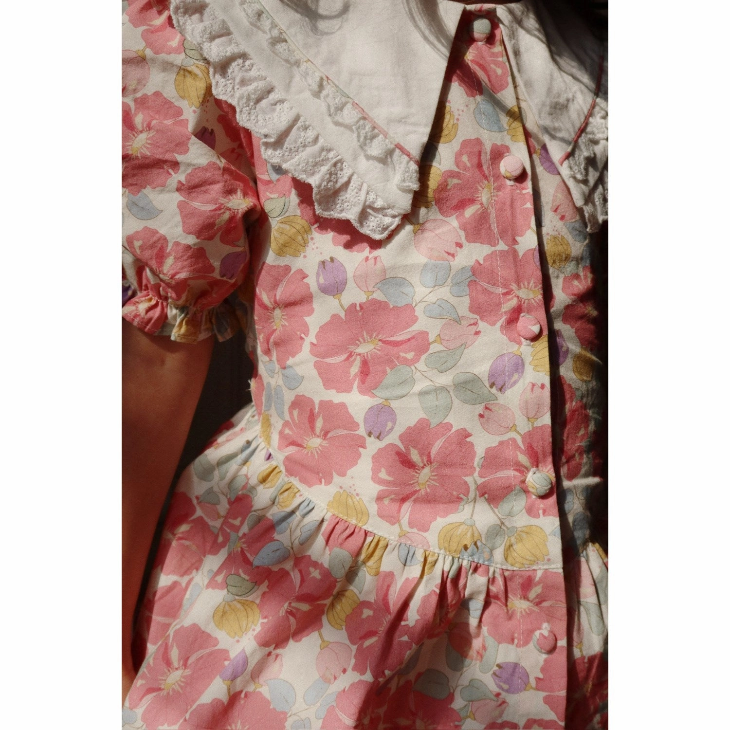 Flexible Movement Konges Sl?jd Fleur Anglaise Coeur Collar Shirt Gots