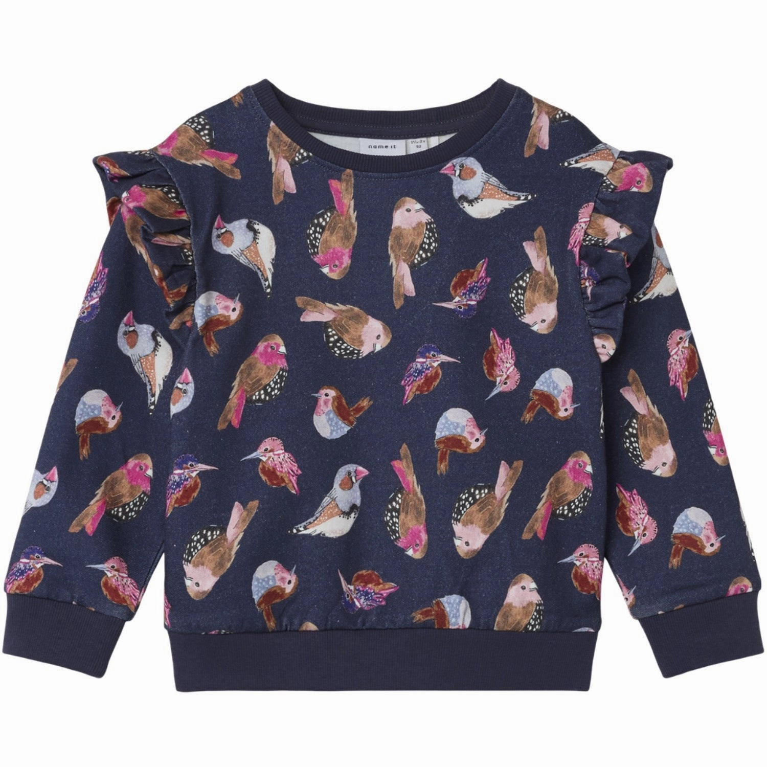 Matte Finish Name It Peacoat Niasigne Regular Heavy Jersey Blouse