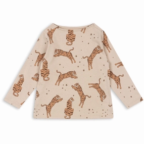 Stretchable Cloth Trendy designs Konges Sl?jd Tiger Drey Ls Tee Gots