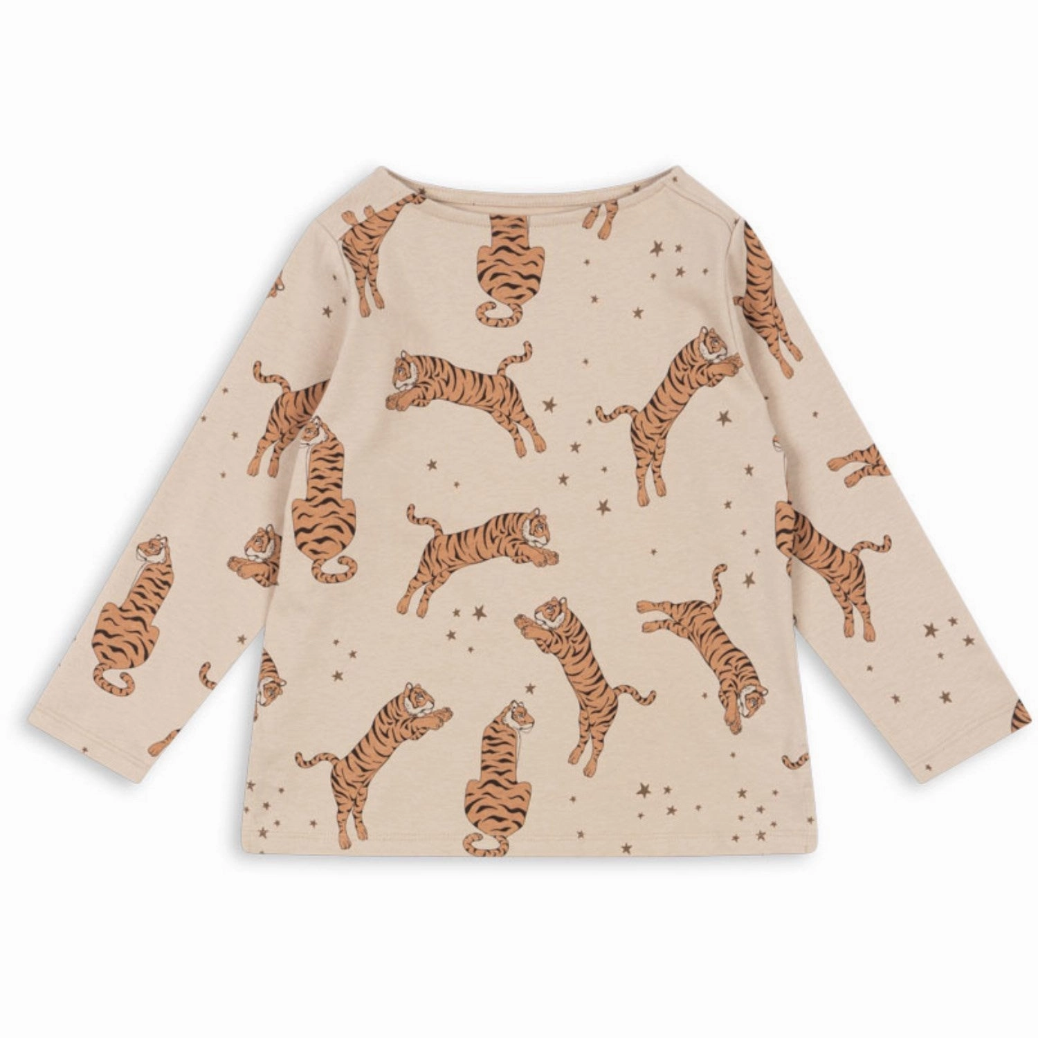 Konges Sl?jd Tiger Drey Ls Tee Gots Odor Control Fabric Resort Wear