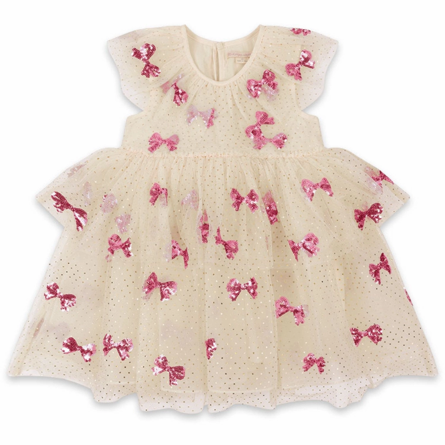 Konges Sl?jd Bowie Pink Yvonne Fairy Dress Trendy wrap gown Ruffle Detail