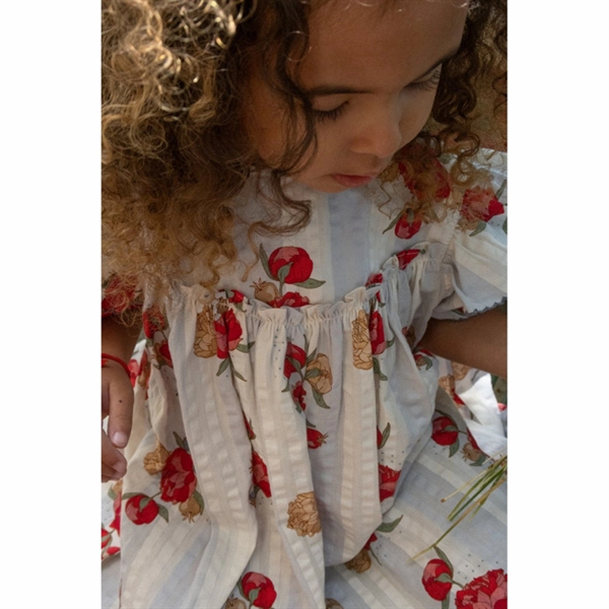 UVProtectiveLayer Konges Sl?jd Peony Stripe Kim Dress