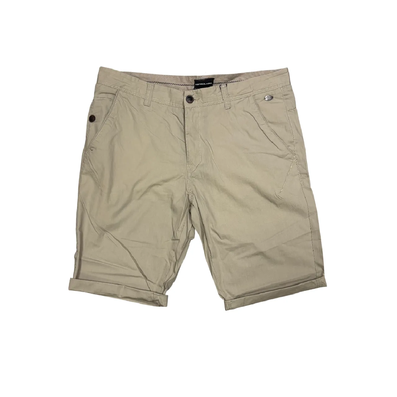 Astrolabio Bermuda Uomo in Fresco Cotone CU9N 031 Beige | Estate Comfort Wrinkle Free Fabric